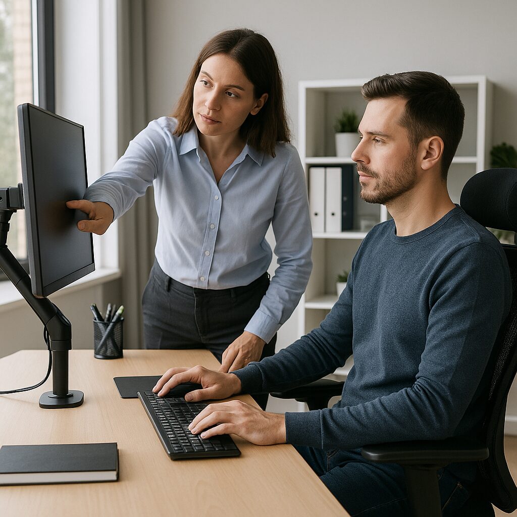 Forbedr din arbejdsdag med en ergonomisk gennemgang af arbejdsplads